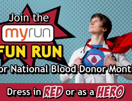 Be a local hero this National Blood Donor Month – We’re partnering with myrun to create awareness about blood donation