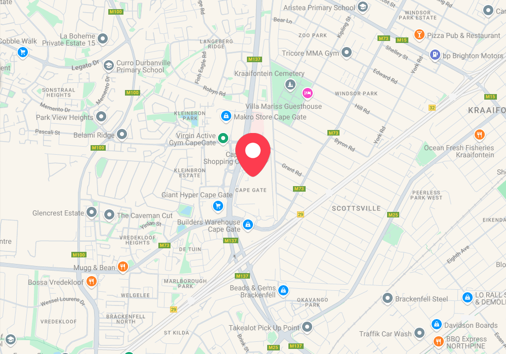 Capegate Shopping Centre Map
