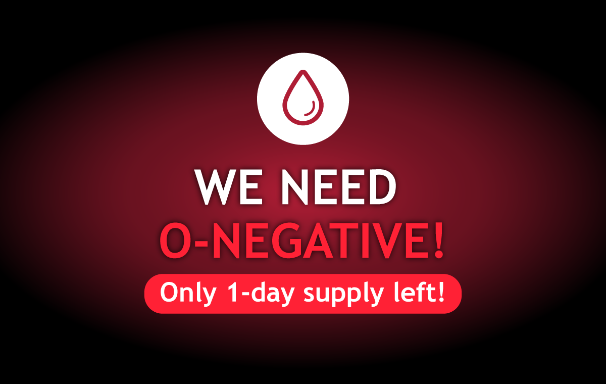 O-negative blood stocks drop to just 1-day supply as WCBS appeals for urgent donations