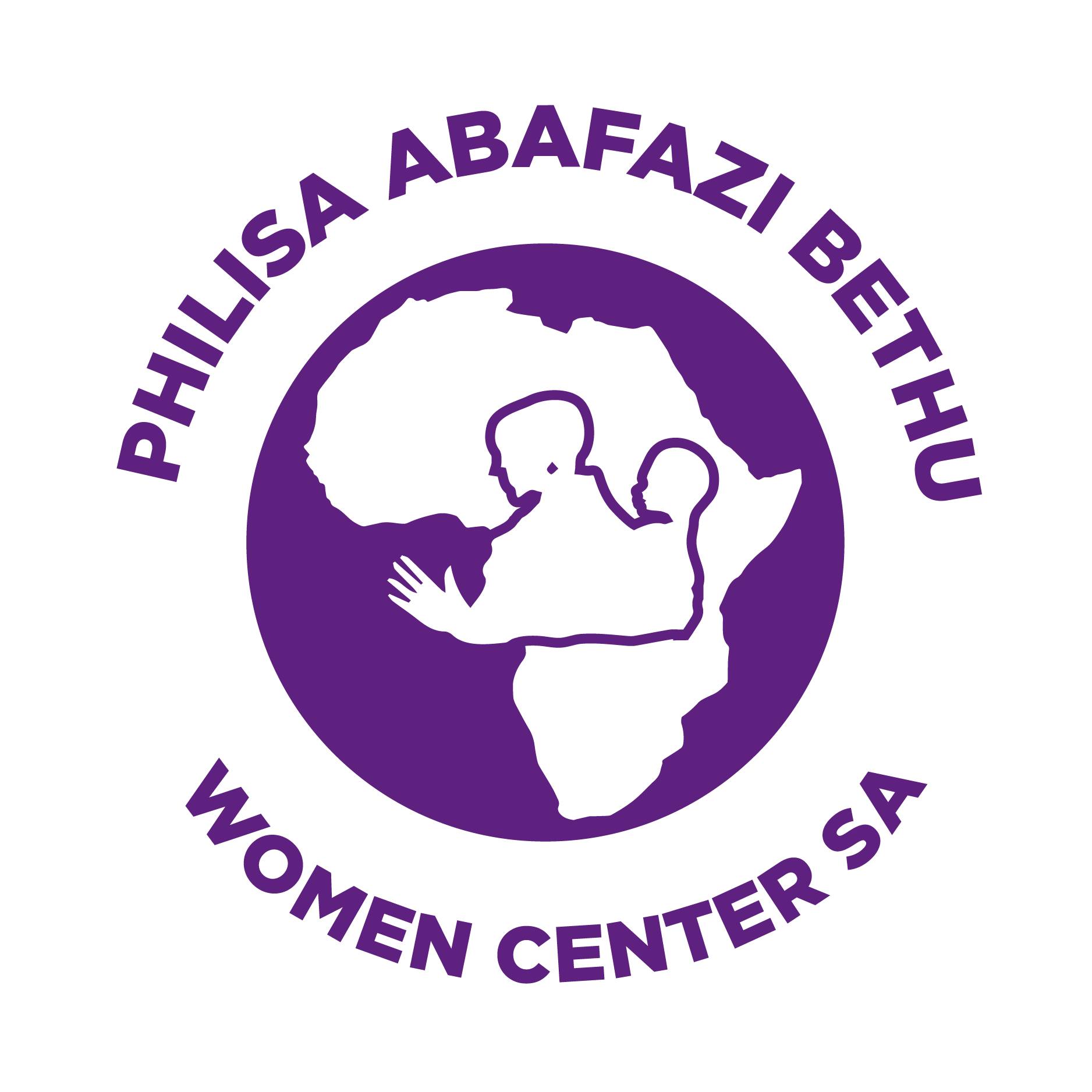 Purple circular logo with silhouettes of two people embracing inside, and curved text around the rim indicating the organization name.